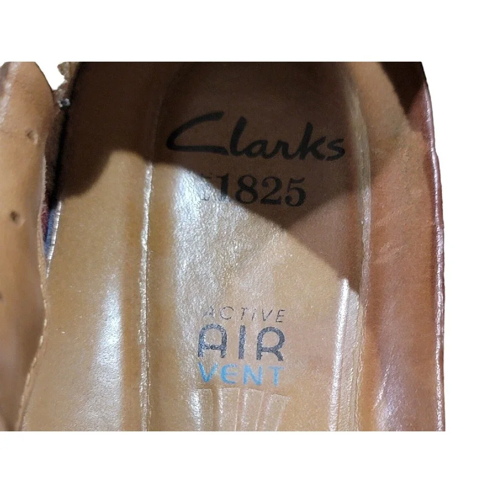 Clarks 1825 Skyward Free Men's Brown Leather Active Loafers Shoes‎ Brown Sz 11 M